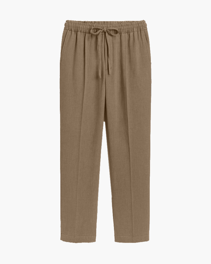 Brown Linen Trousers for Men