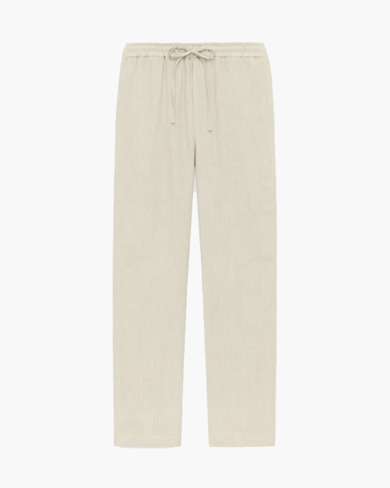 Beige Linen Trousers for Men