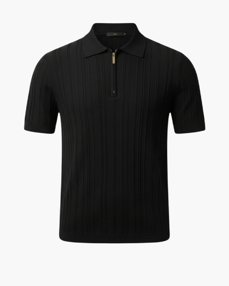 Pleated Polo Shirt