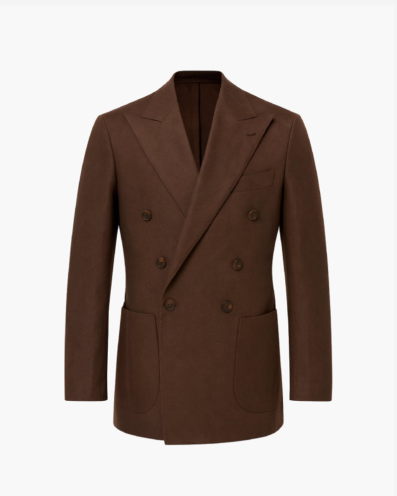 Brown Linen Blazer