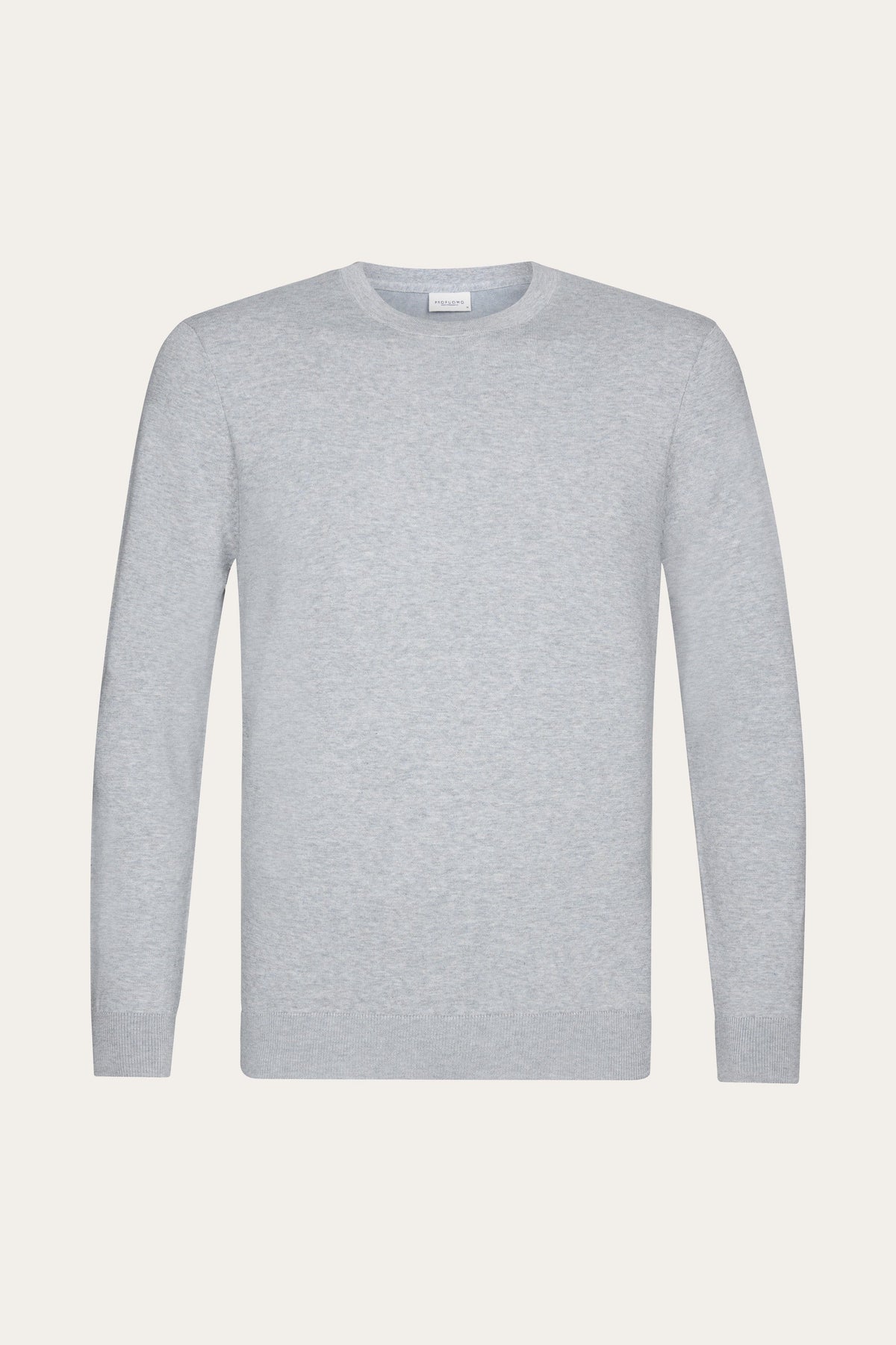 Grijze Luxury Basic crewneck