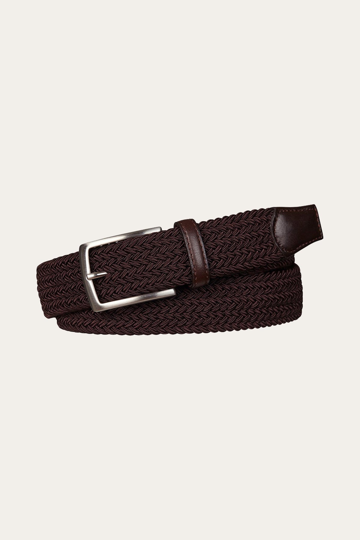Bruine elastische riem