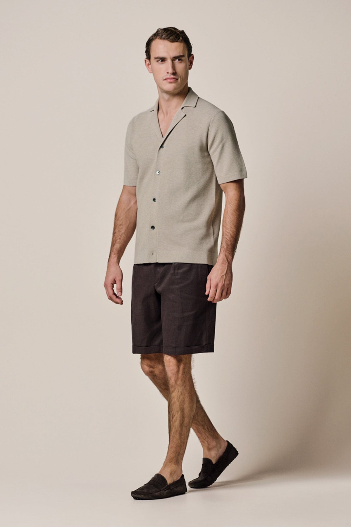 Beige Aero Ease camp polo