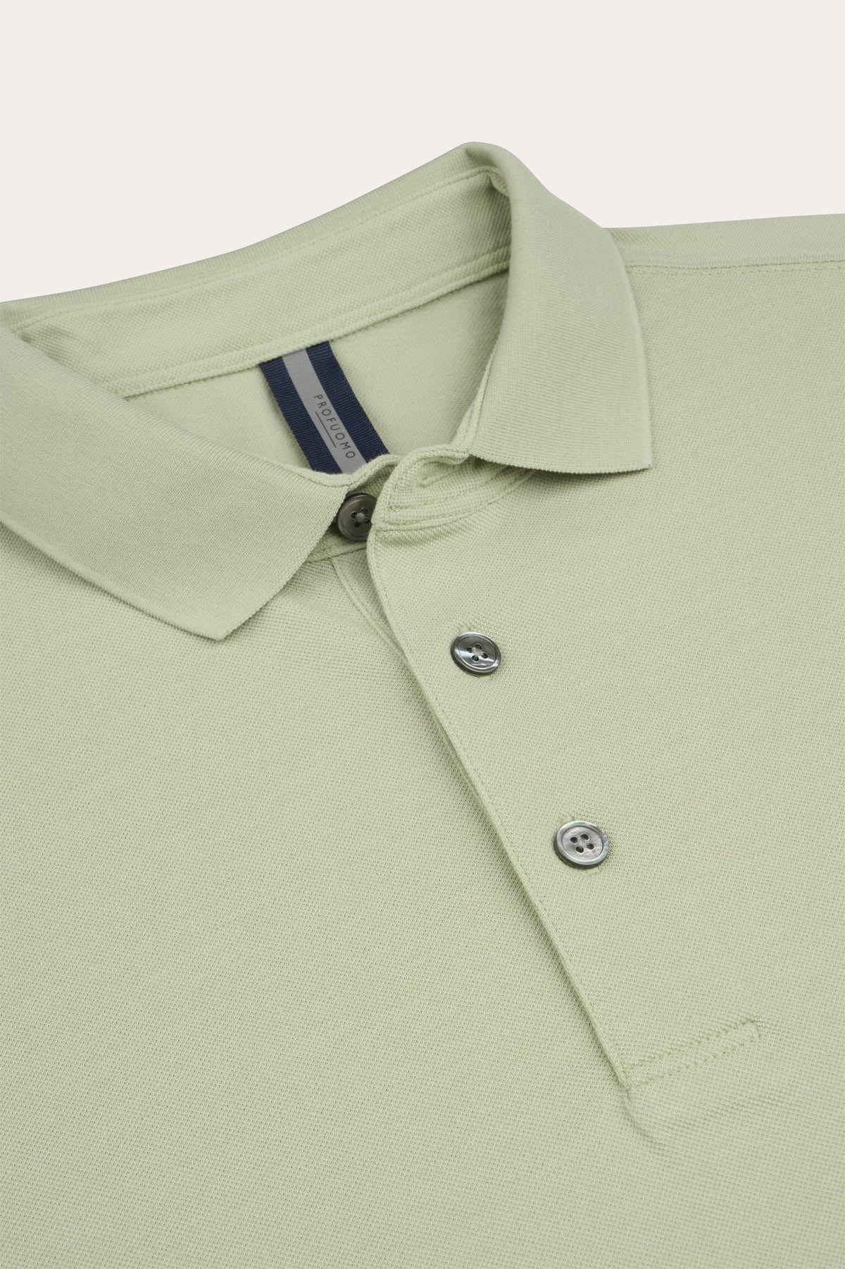 Lichtgroene stretch piqué polo
