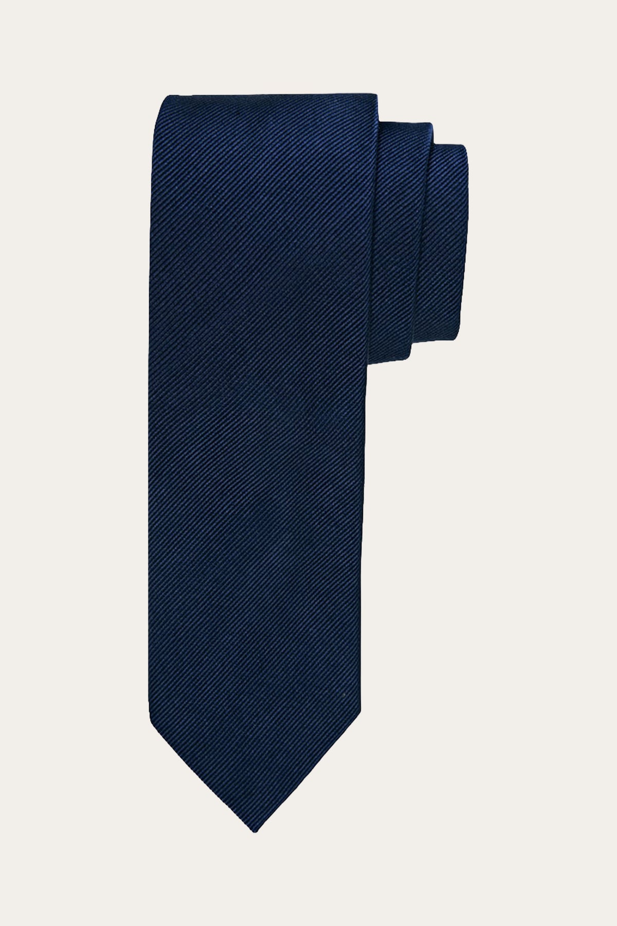 Navy zijden das