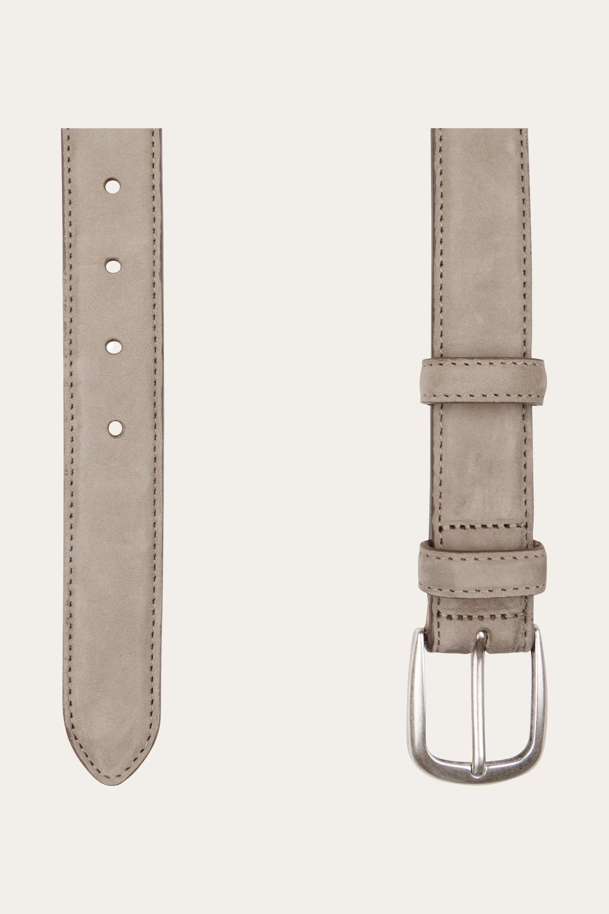 Beige nubuck riem