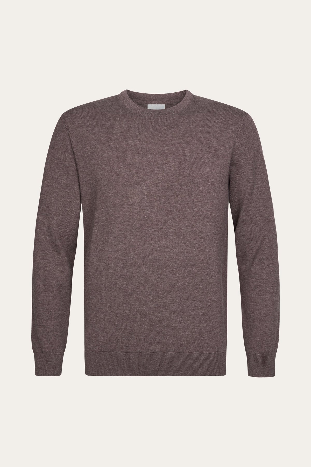Aubergine Luxury Basic crewneck