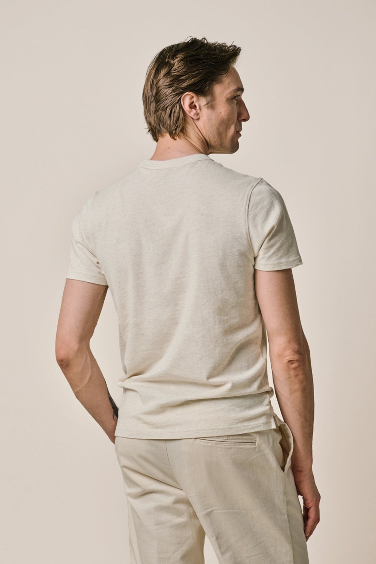 Beige melange T-shirt