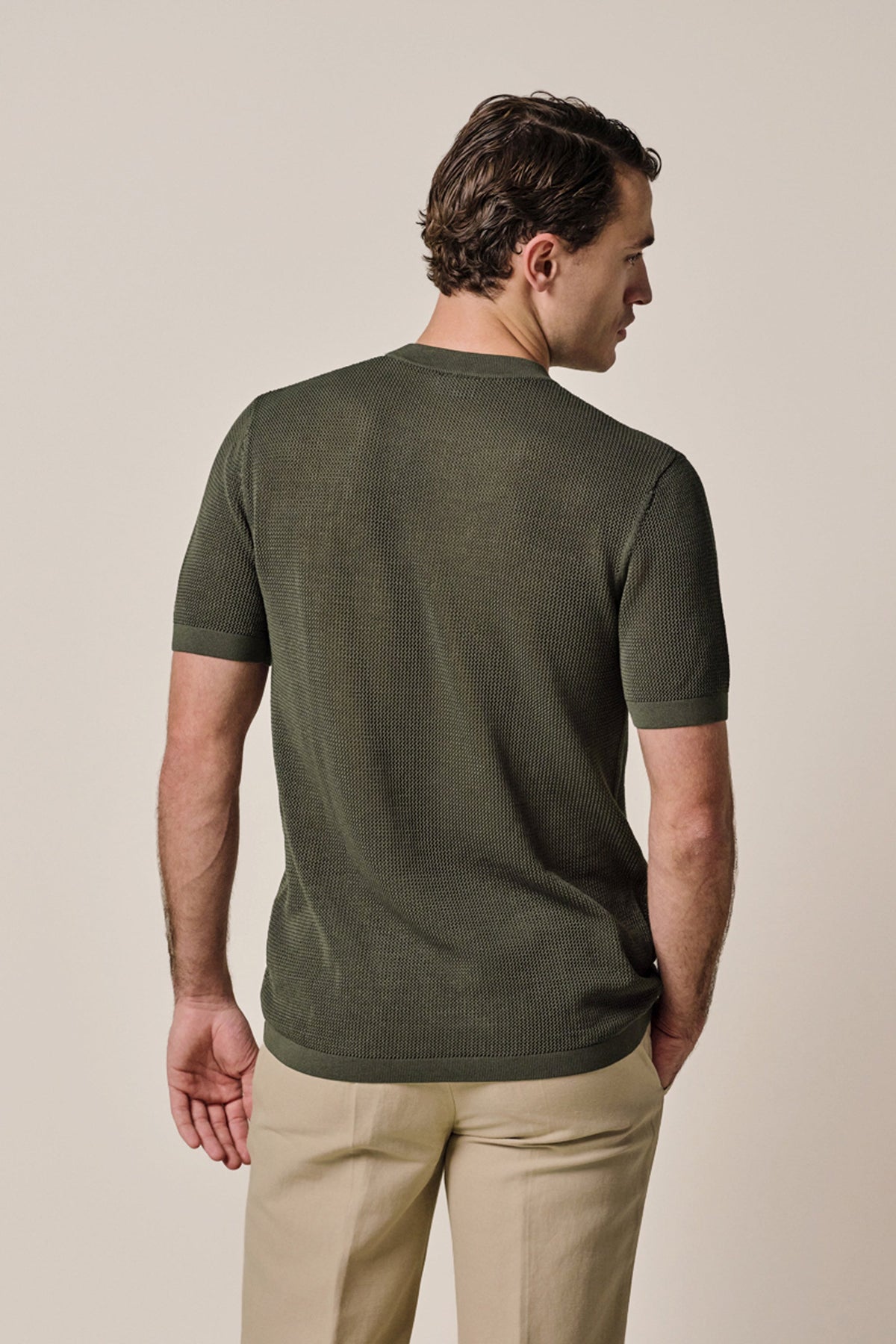 Groen structured Aero Ease T-shirt