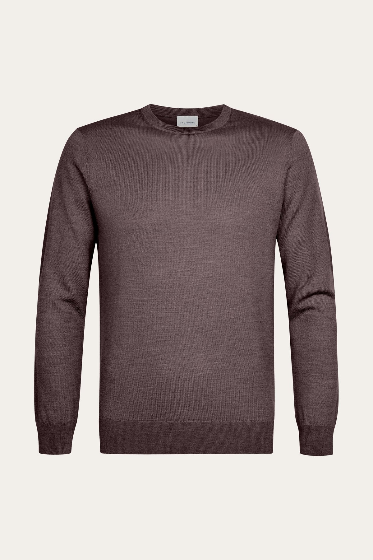 Aubergine merino crewneck