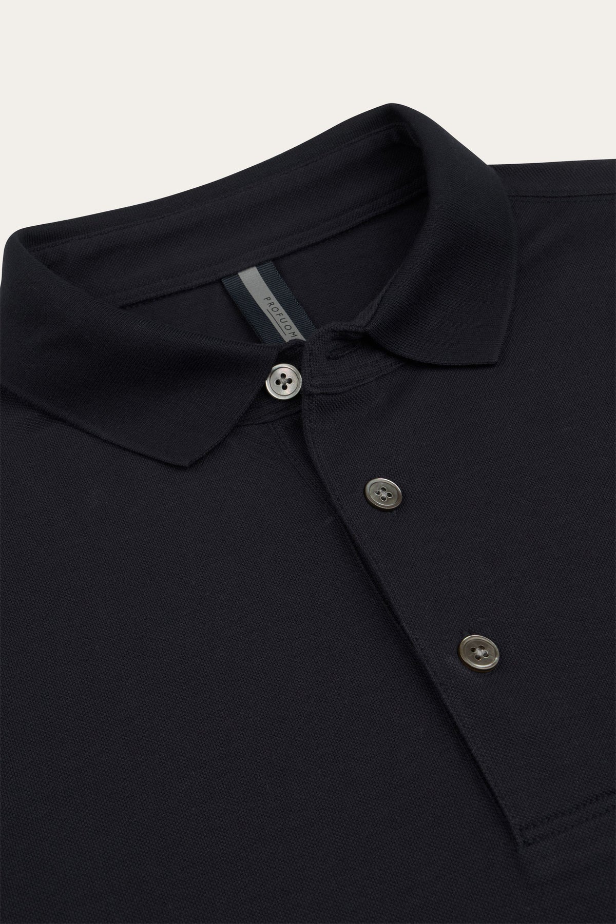 Navy stretch piqué polo