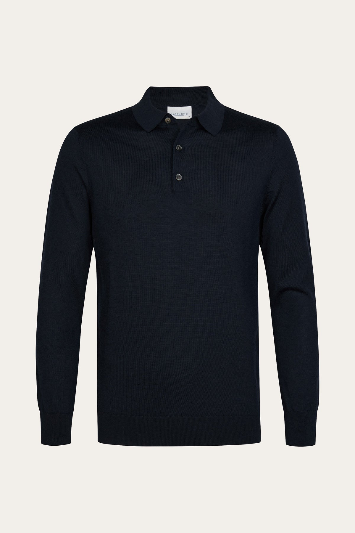 Navy merino polo
