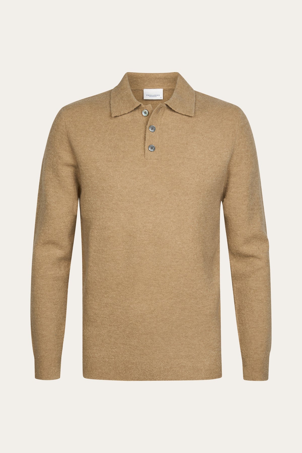 Camel boiled wollen polo
