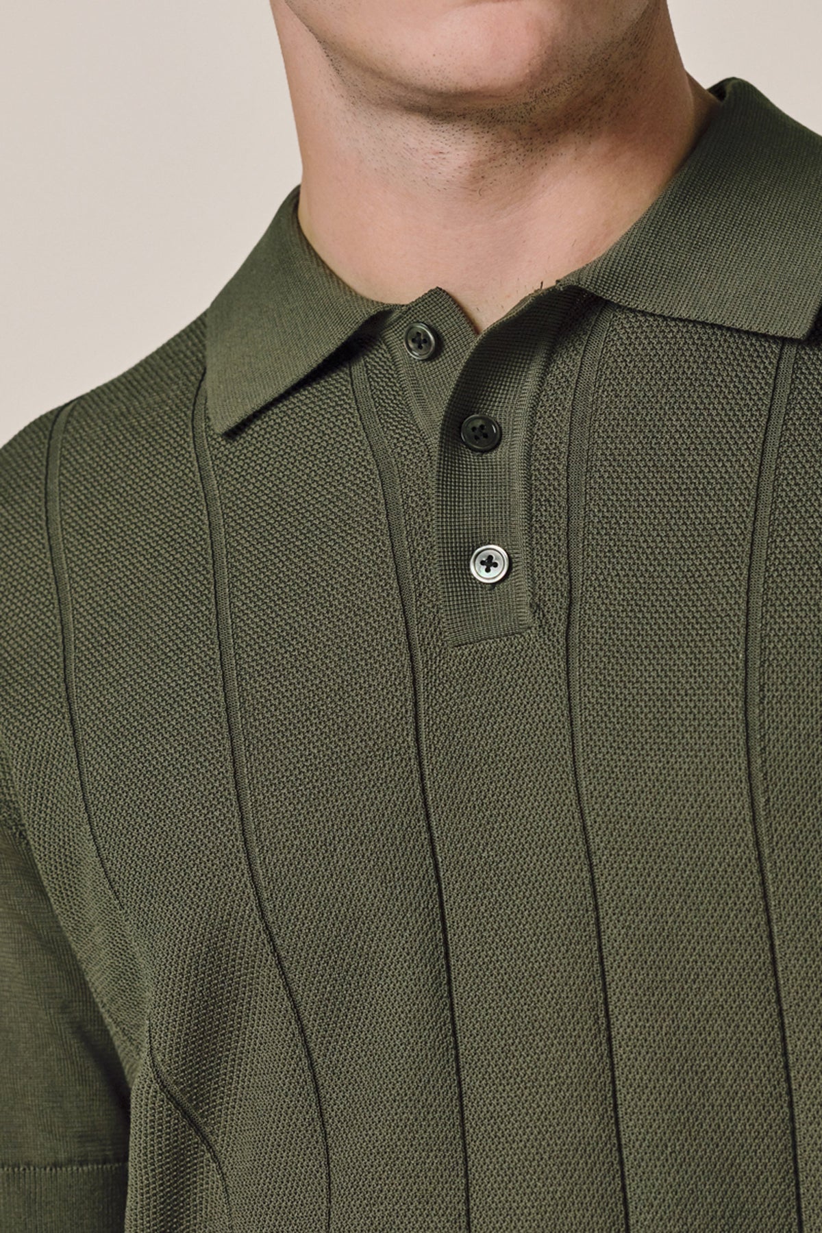 Groene Aero Ease gestreepte polo