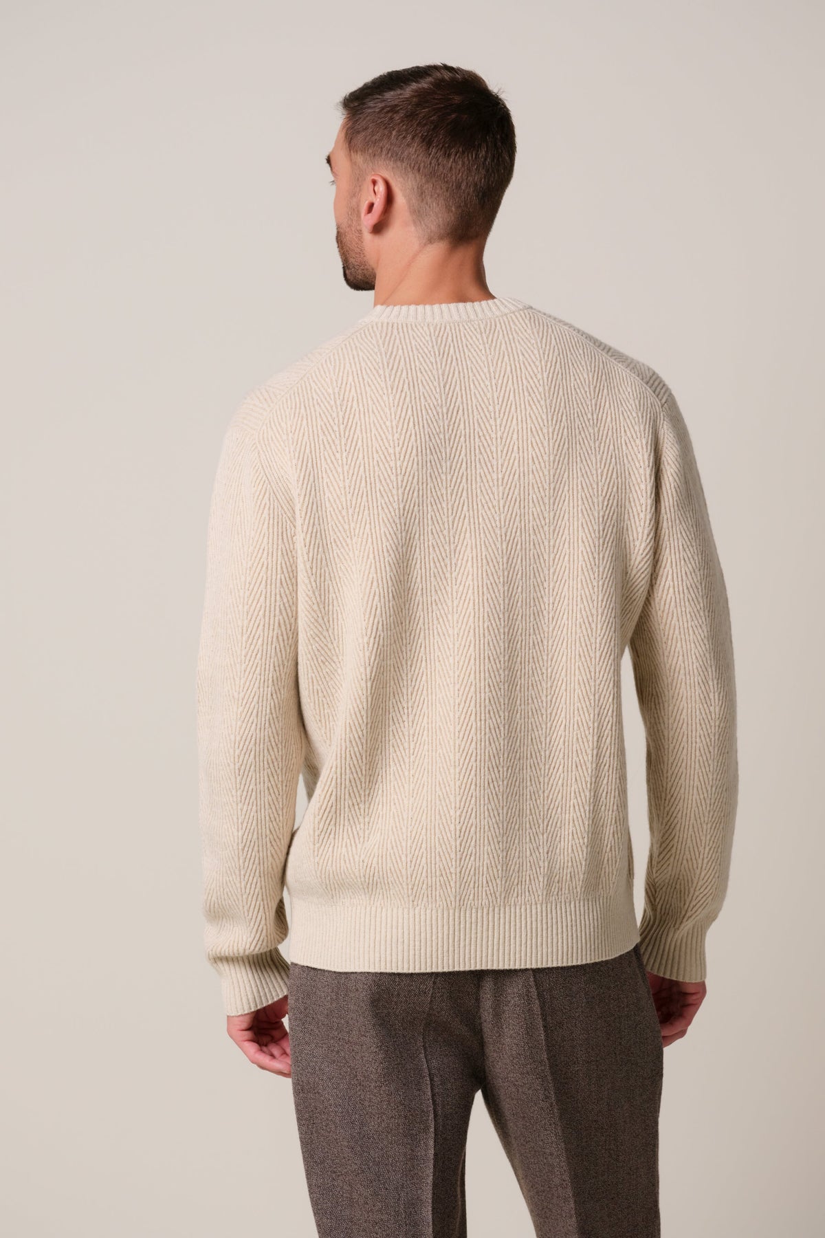 Zand heavy wollen crewneck