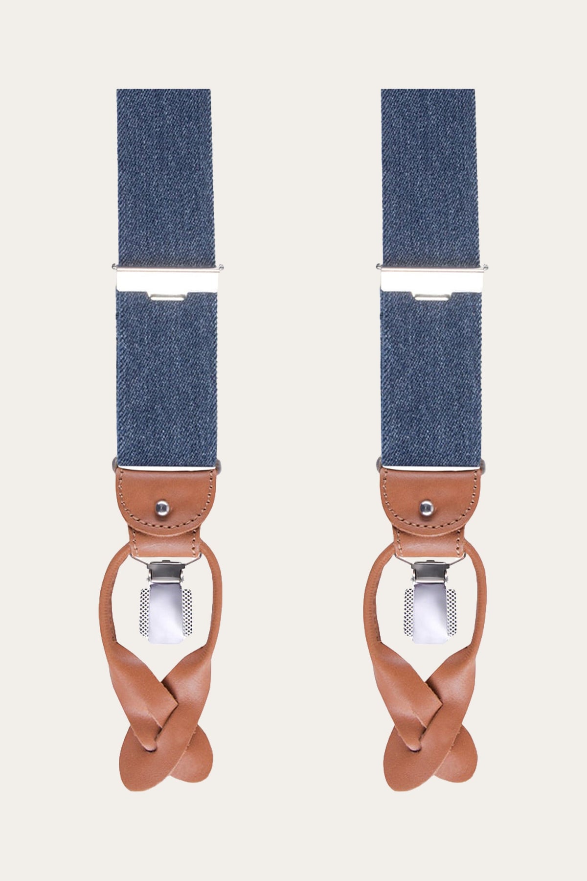 Navy mélange bretels