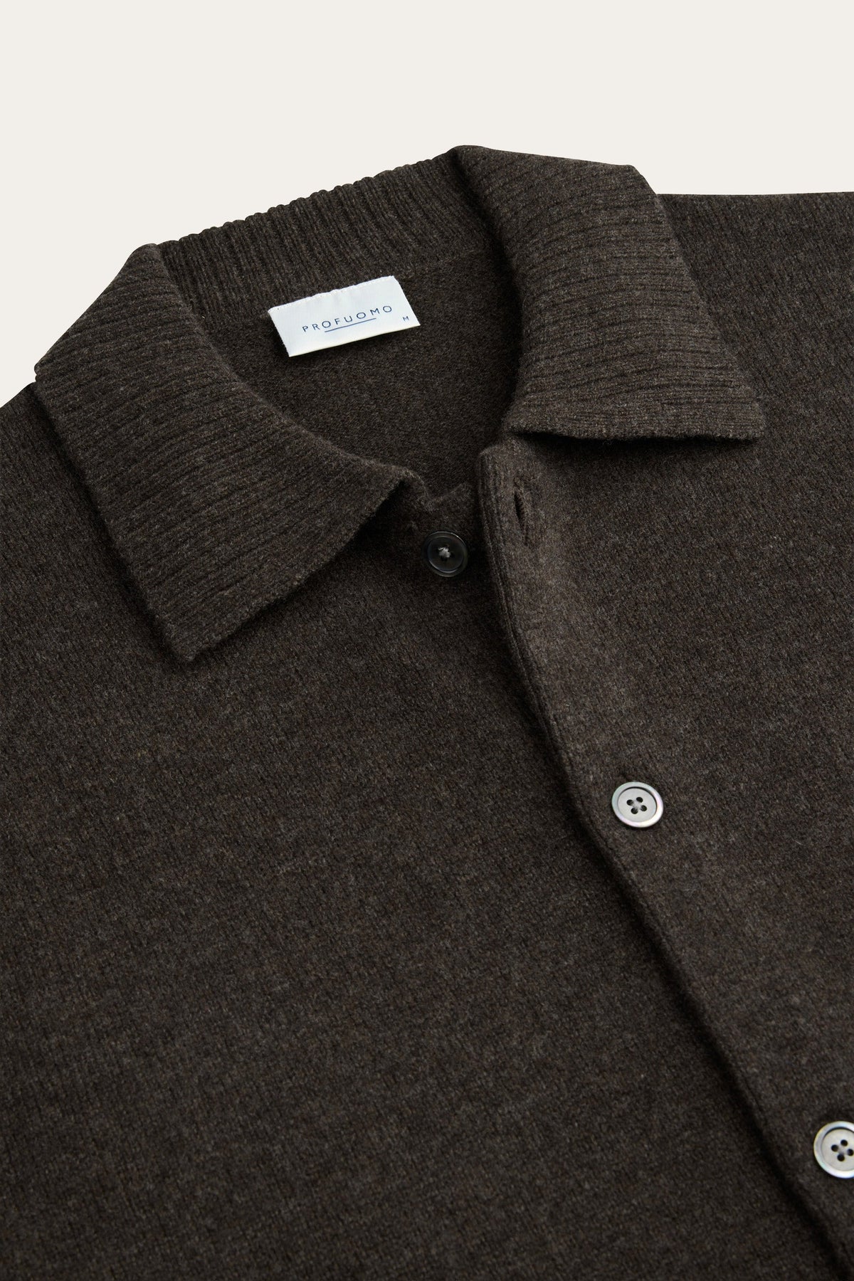 Donkerbruine soft wollen cardigan