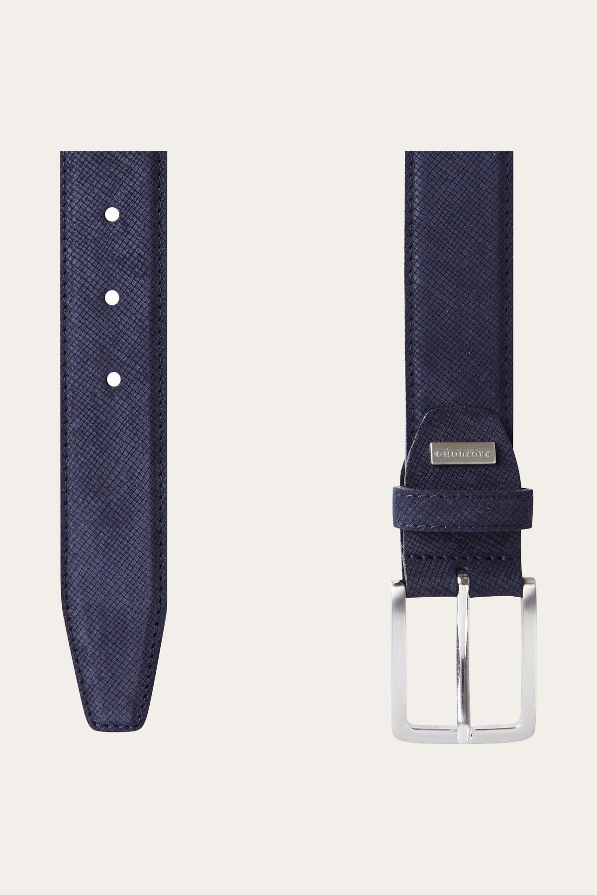 Navy suède riem