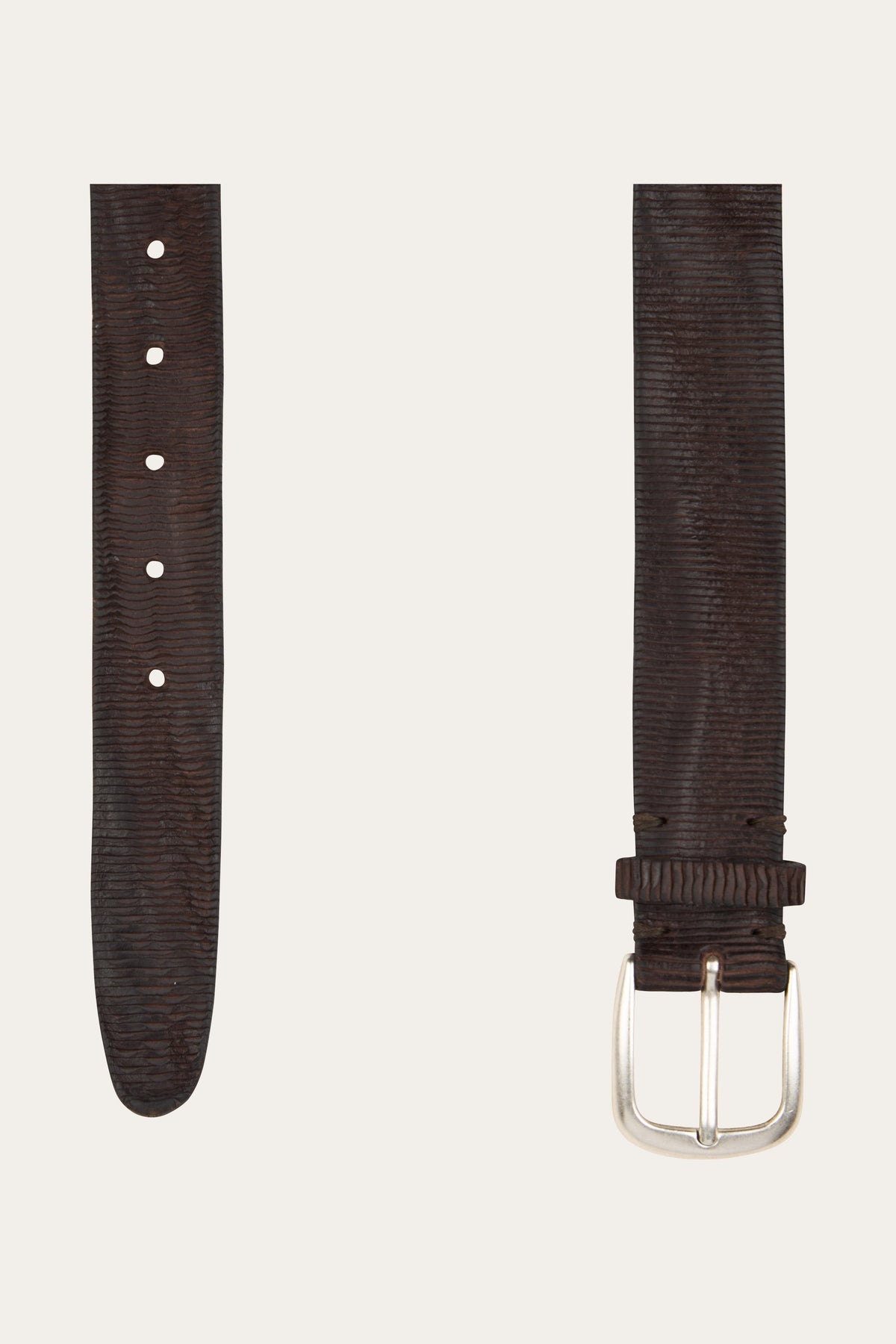 Casual bruine lederen riem