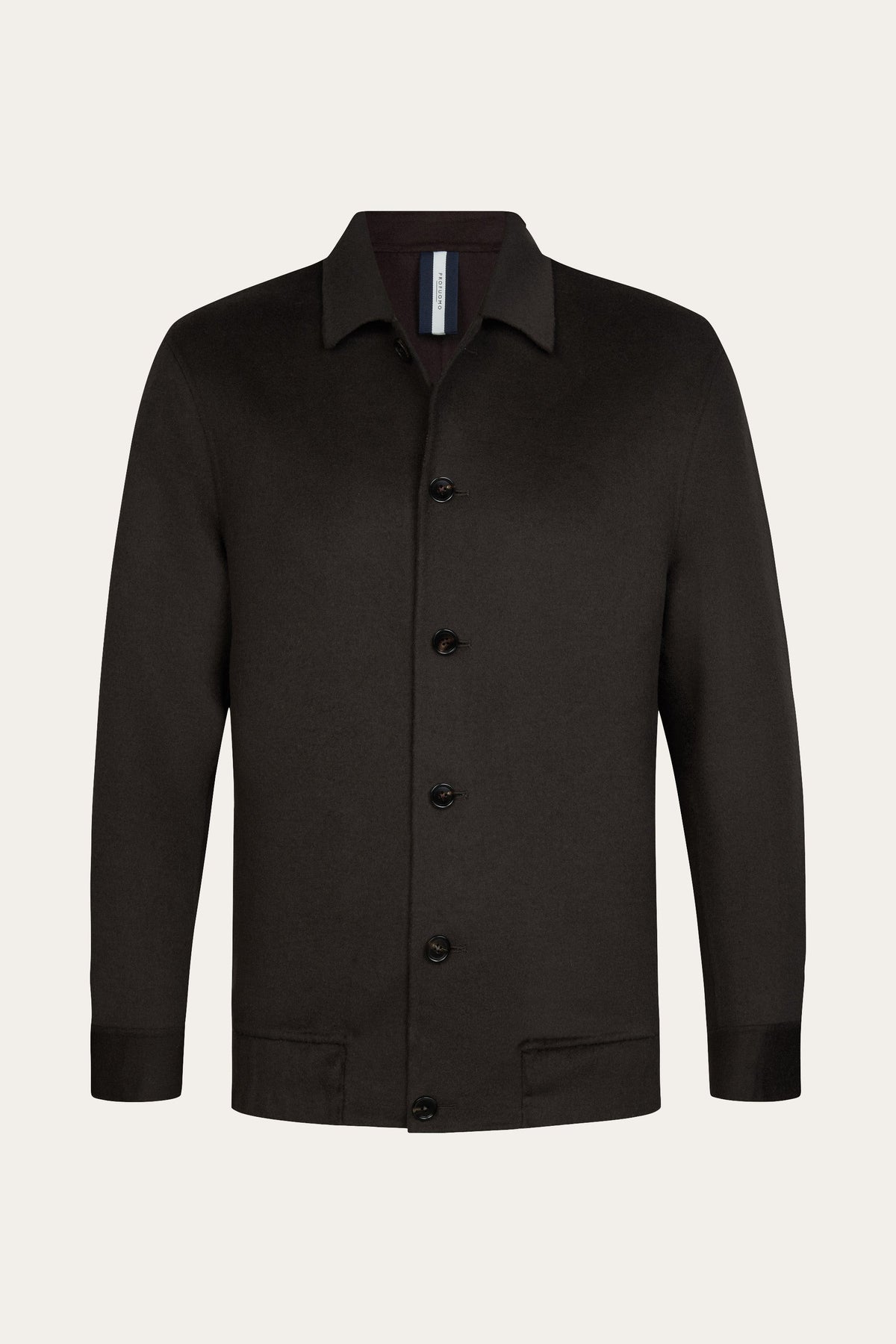 Bruine wollen single layer bomber