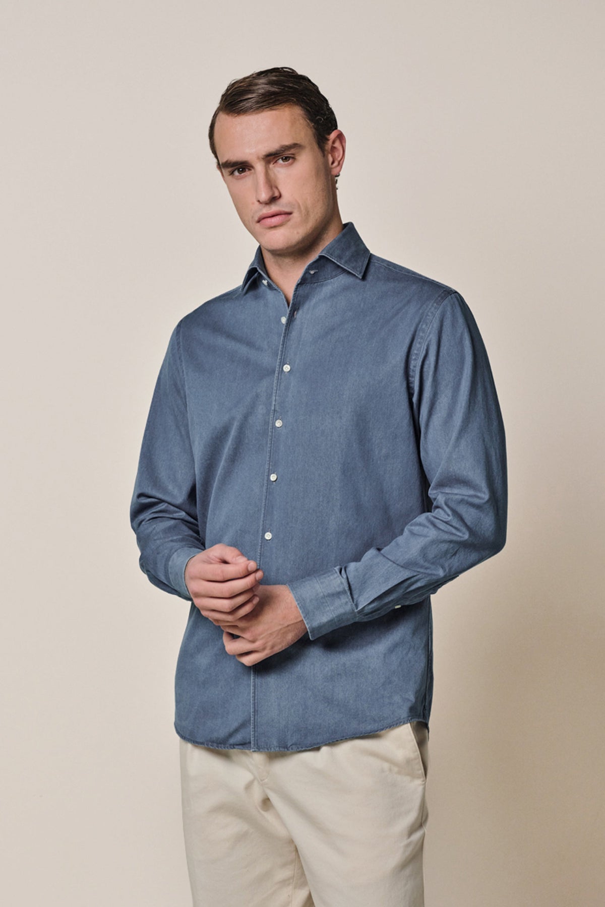 Blauw one piece overhemd