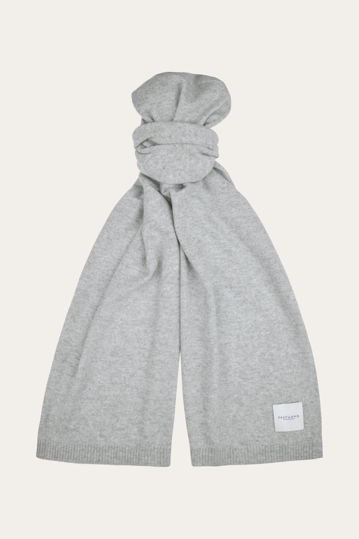 Grijze cashmere sjaal