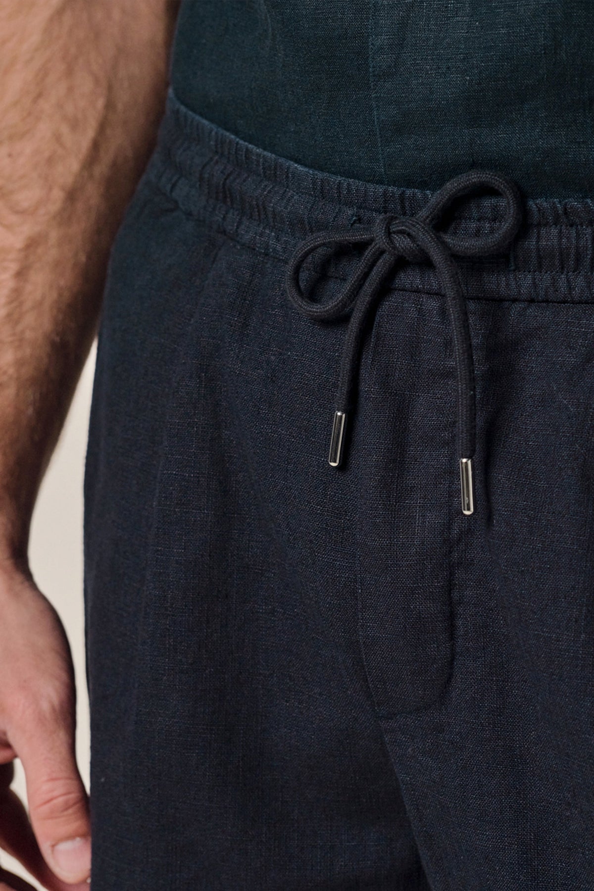 Linnen navy shorts