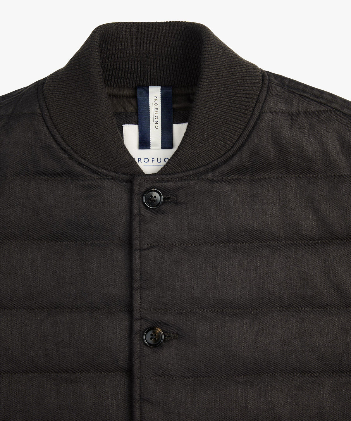 Donkerbruine linnen-katoen bodywarmer