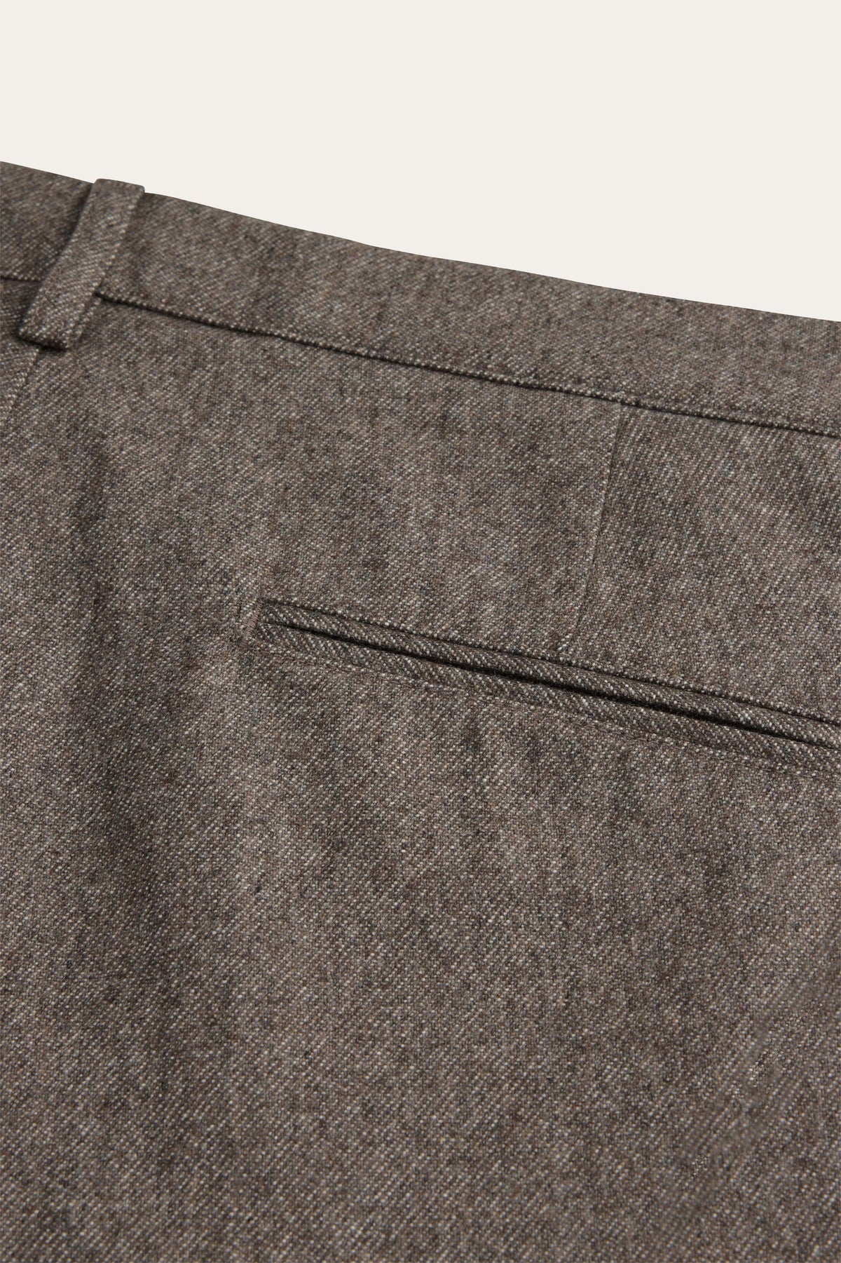 Taupe katoen wol chino