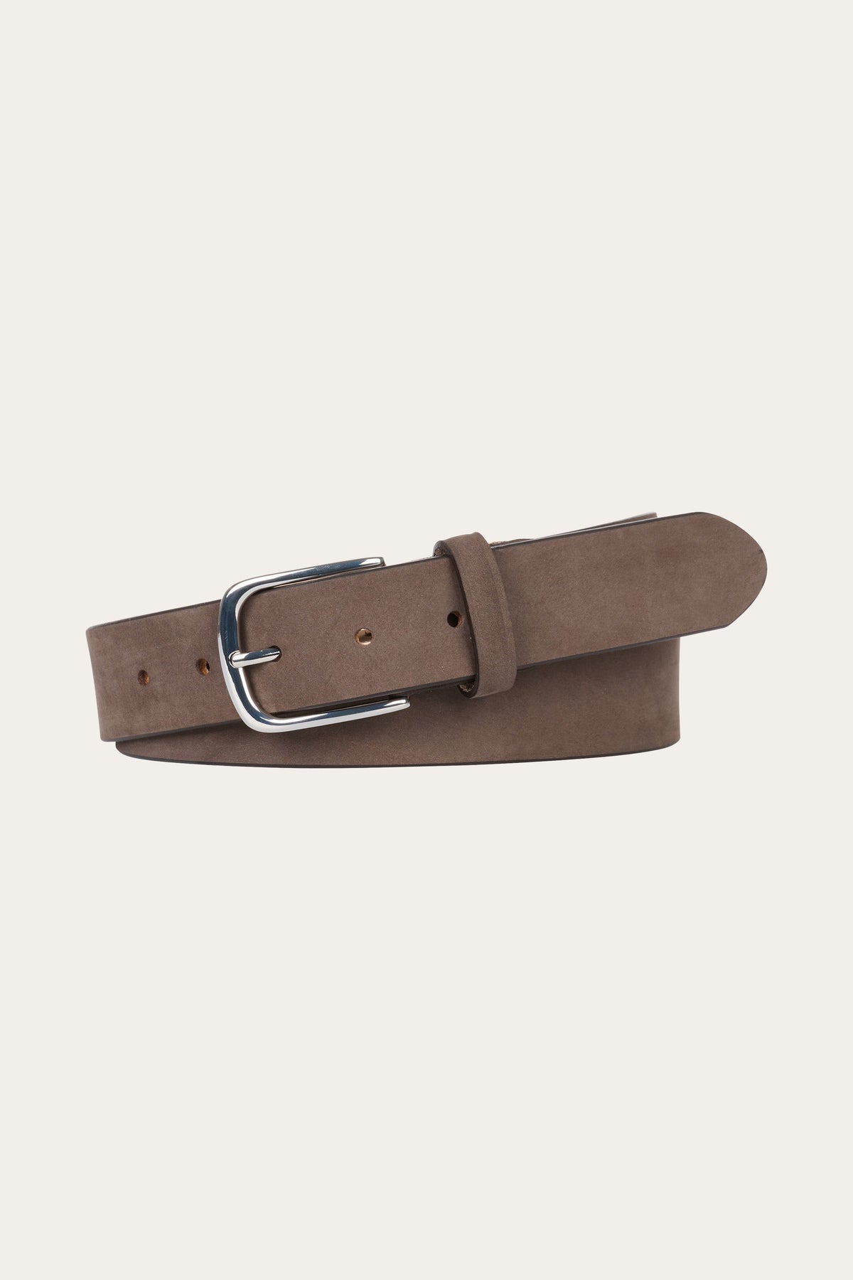 Bruine nubuck leren riem
