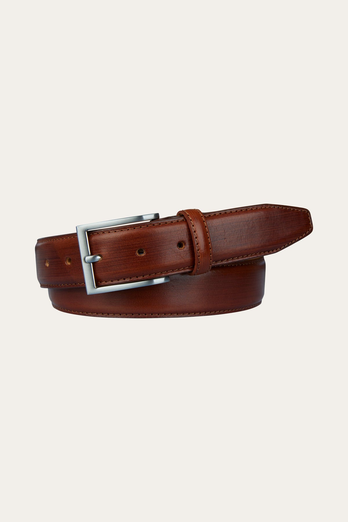 Cognac lederen riem