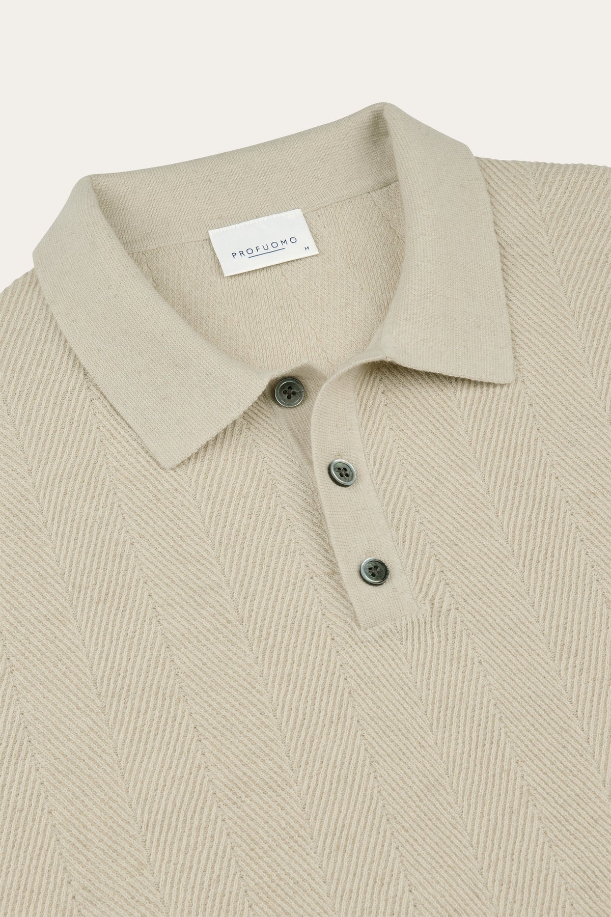 Off-white visgraat polo