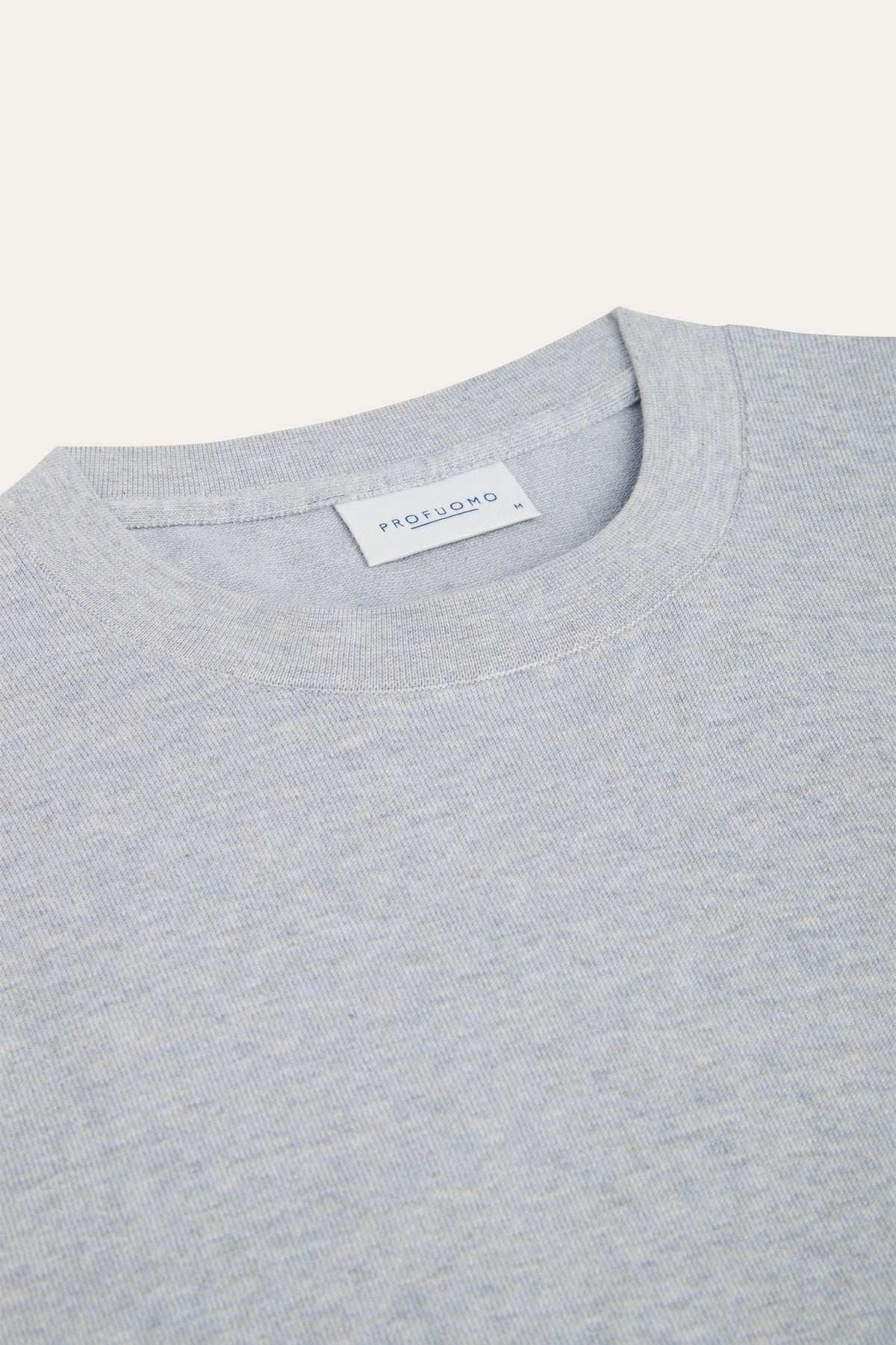 Grijze Luxury Basic crewneck