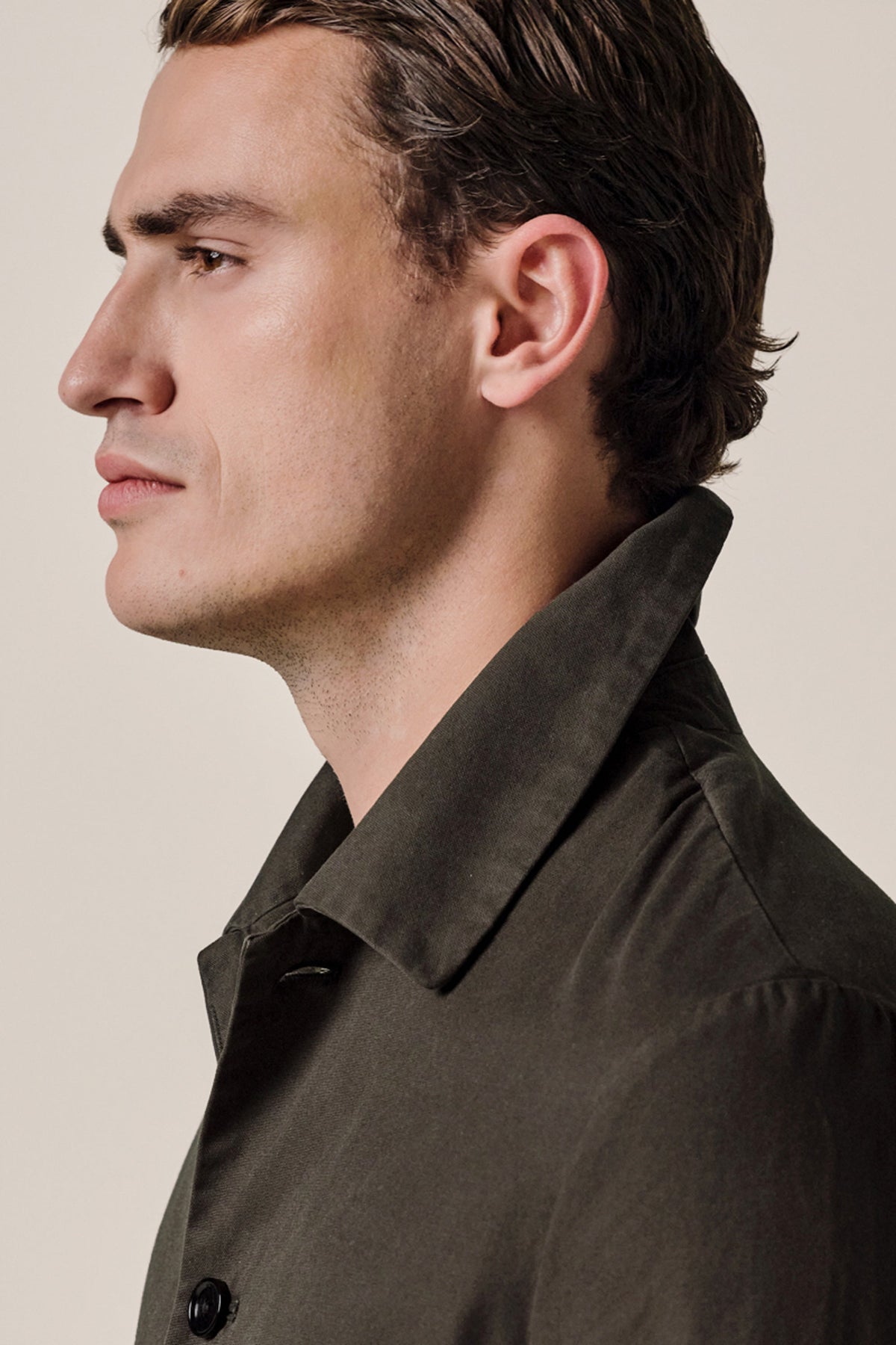 Donkerbruine Antique Dye overshirt