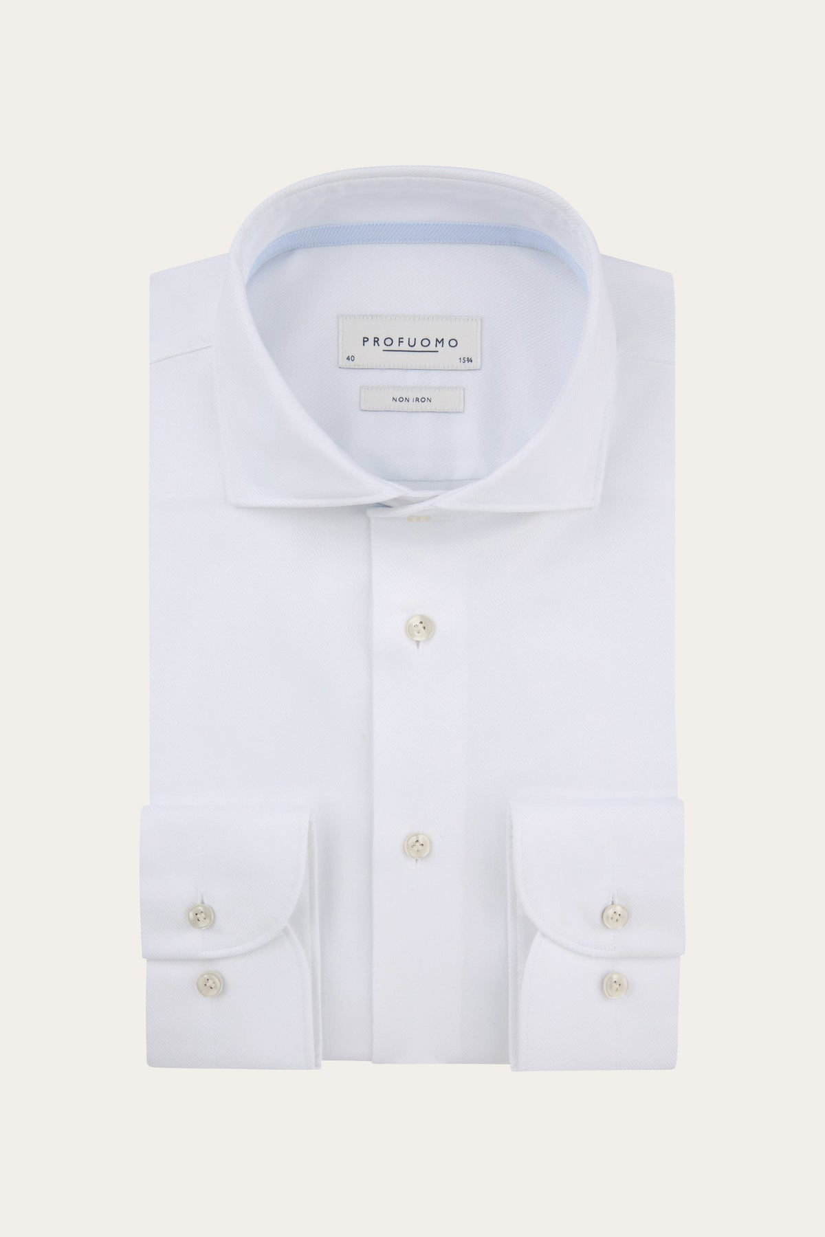 Wit heavy twill overhemd