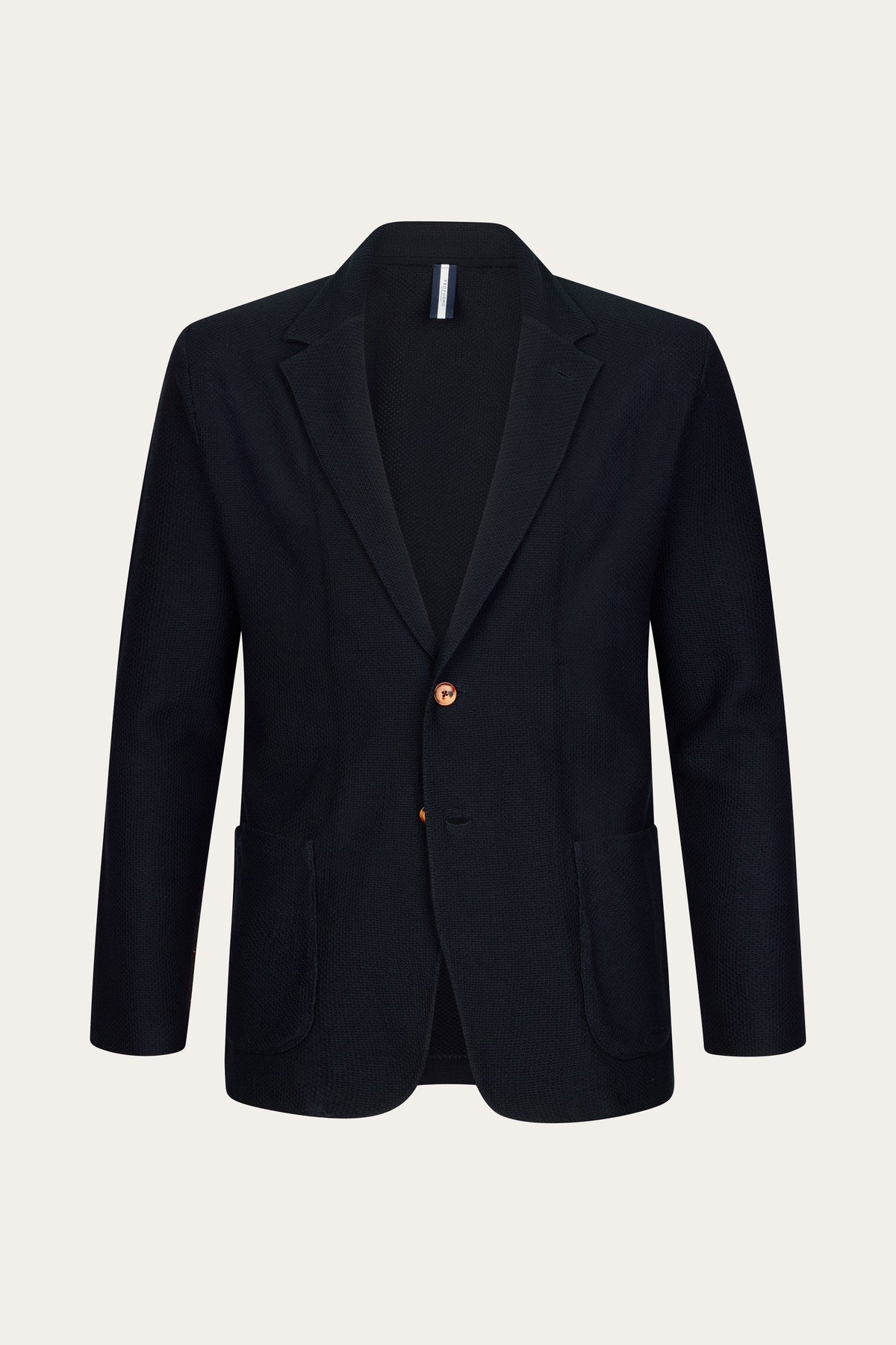 Navy Aero Ease knitted colbert