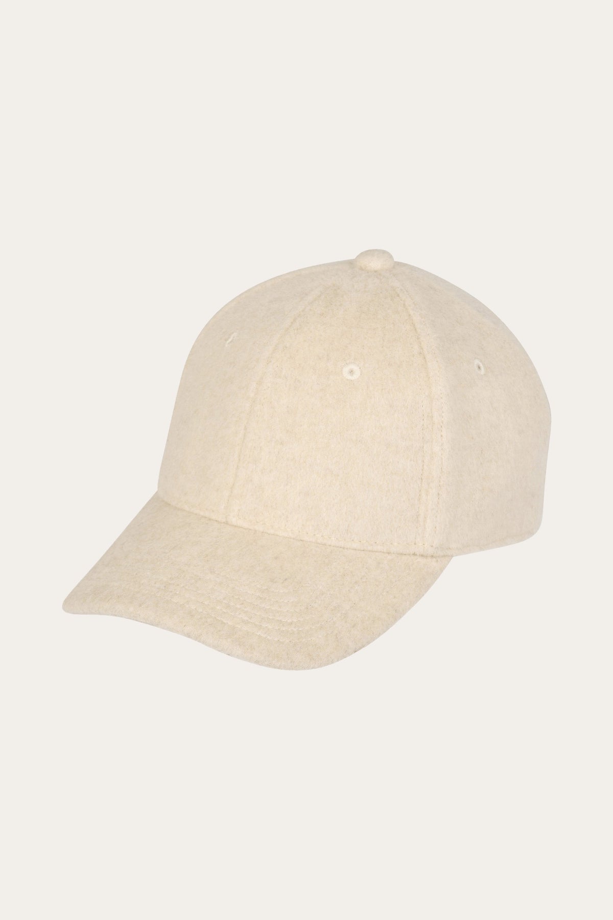 Lichtbeige wollen baseball cap