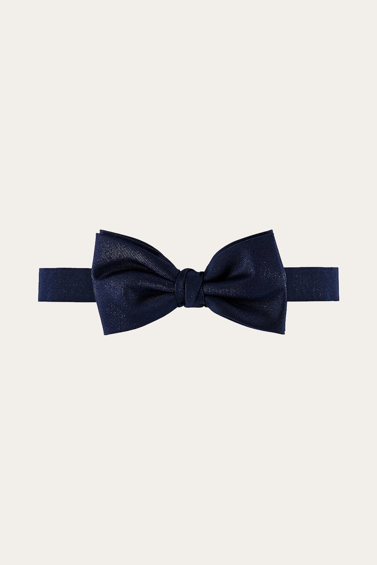 Navy oxford zijden strik