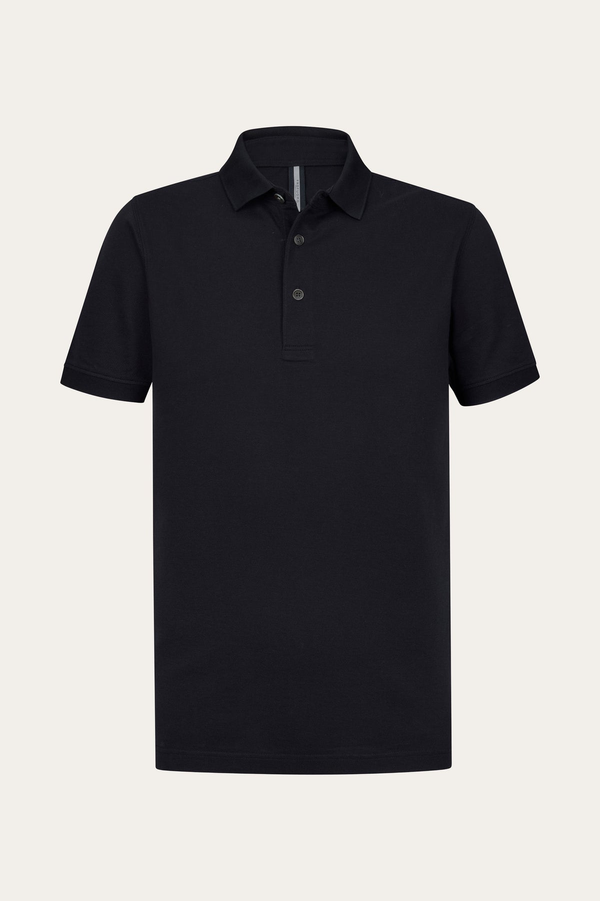 Navy stretch piqué polo
