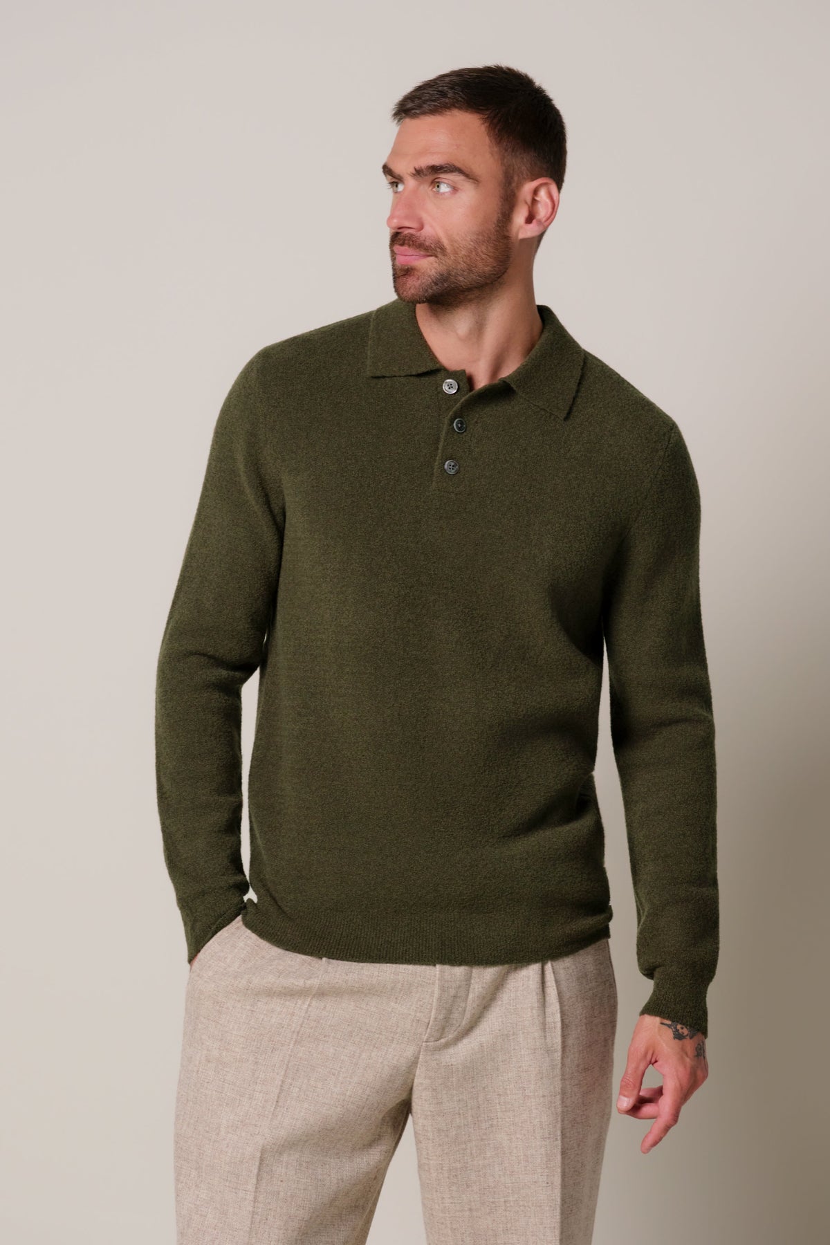 Army boiled wollen polo