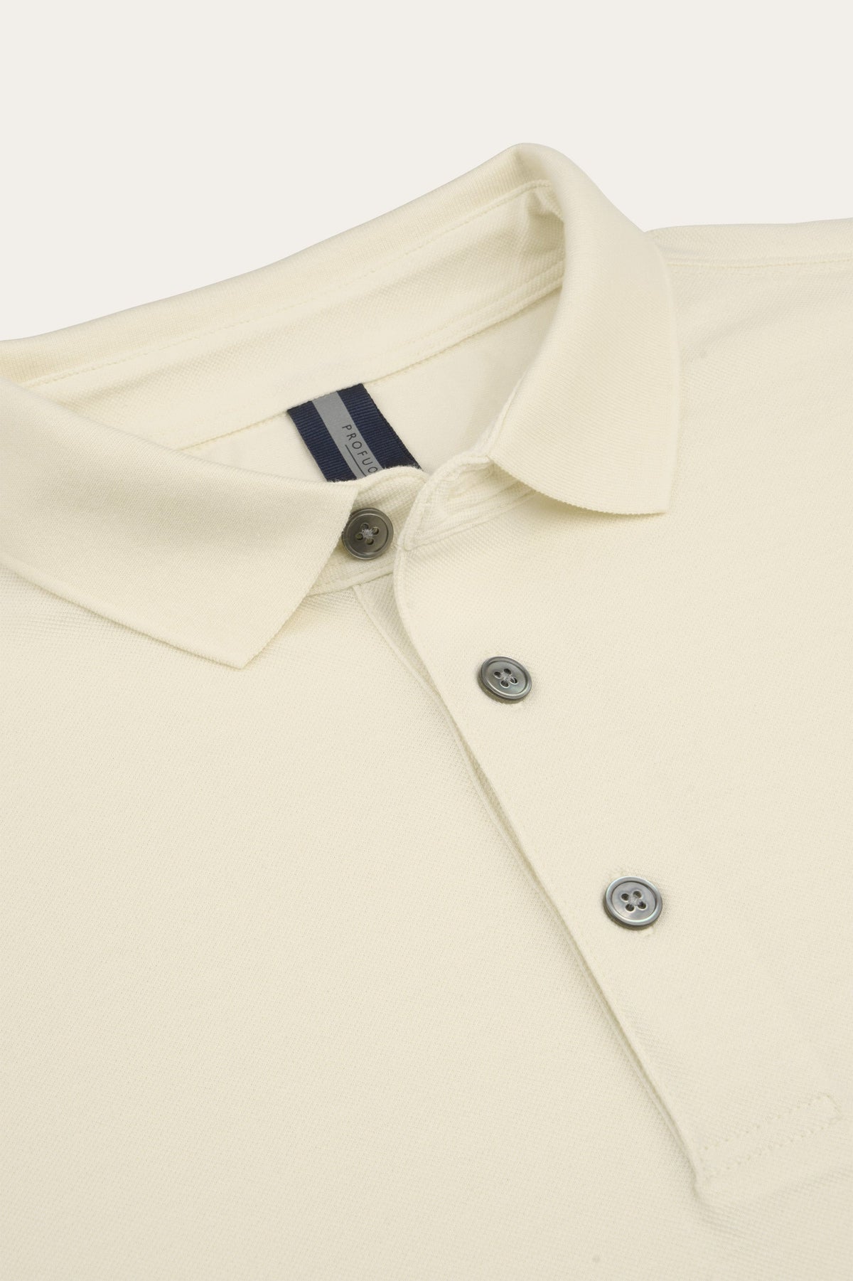 Off-white stretch piqué polo