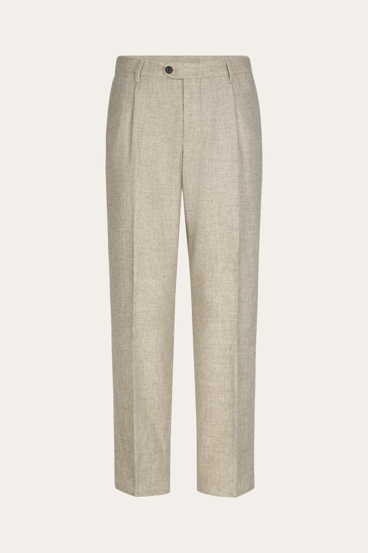 Lichtbeige wollen broek