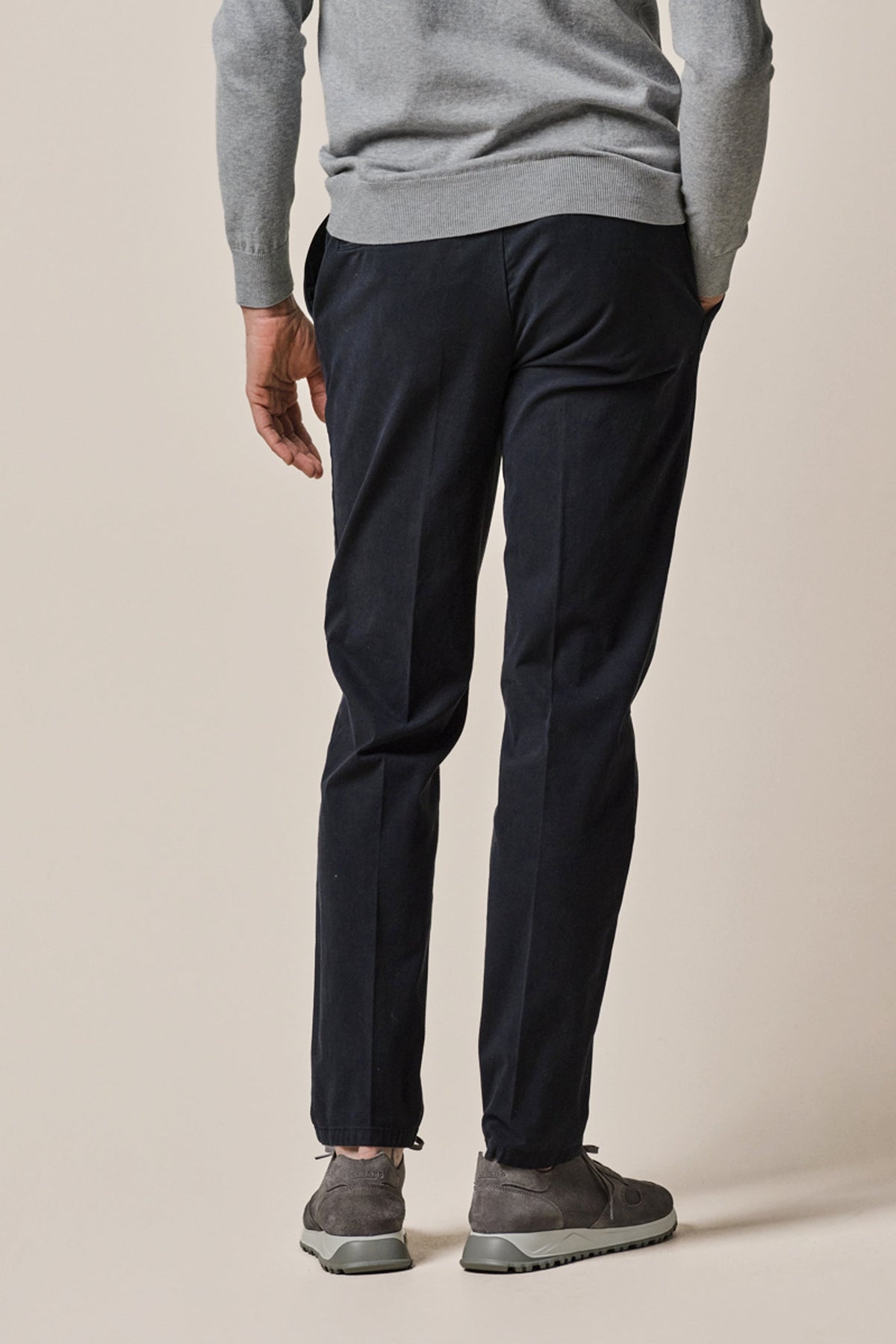 Navy stretch chino