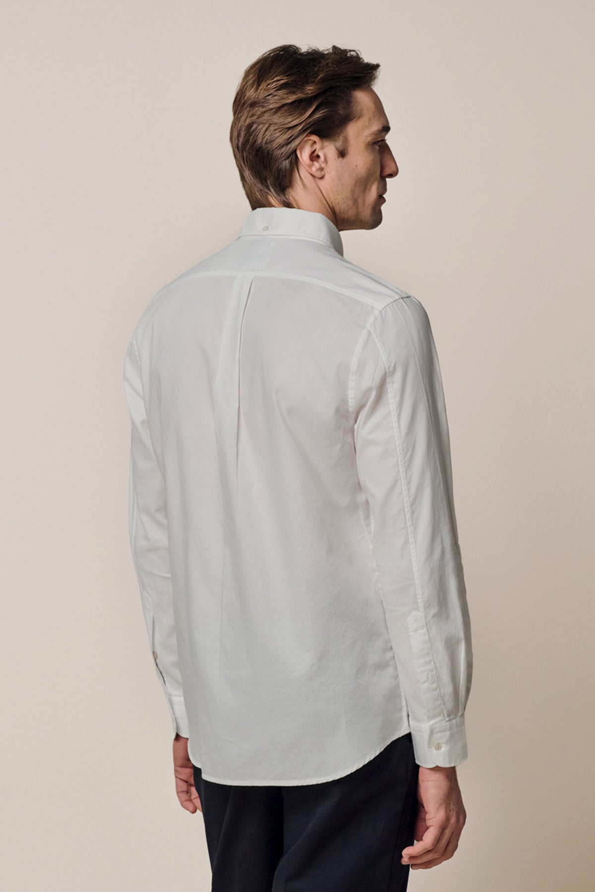 Wit albini button down overhemd