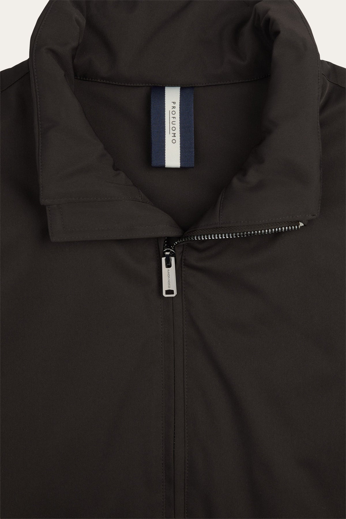 Donkerbruine magnet bodywarmer