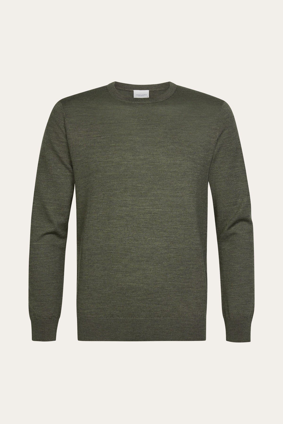 Groene merino crewneck