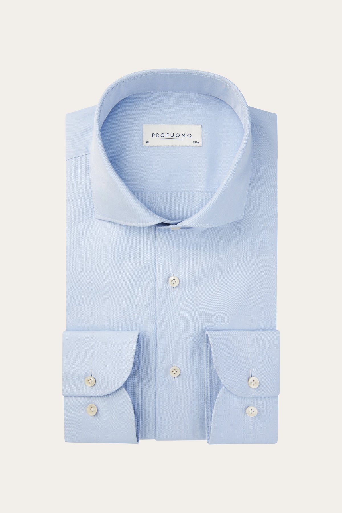 Blauw Supima overhemd