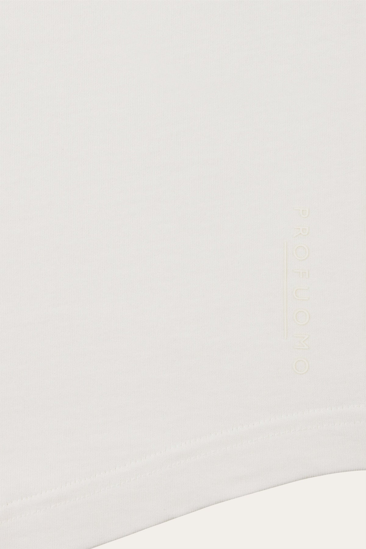 Off white single jersey polo