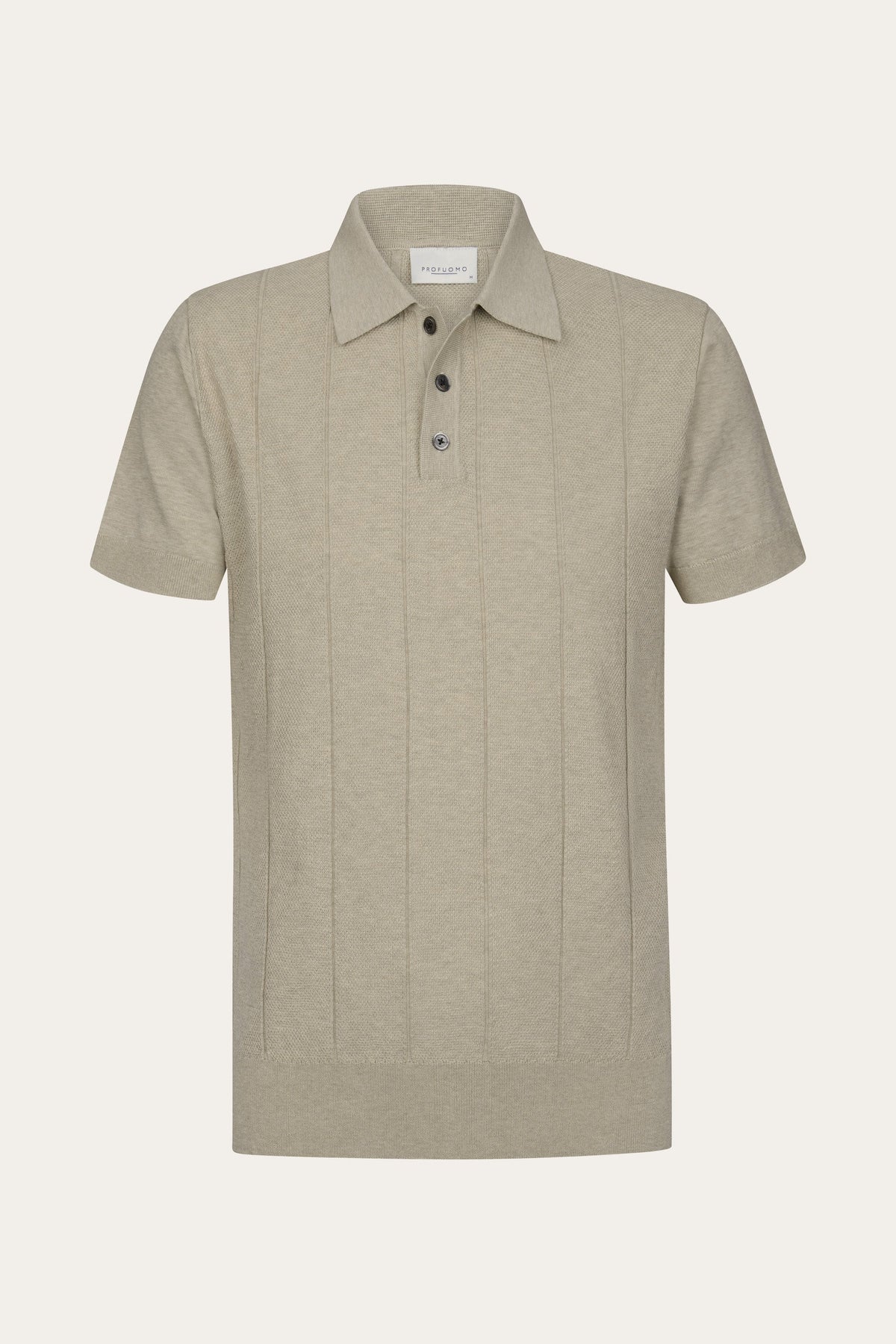 Beige Aero Ease gestreepte polo