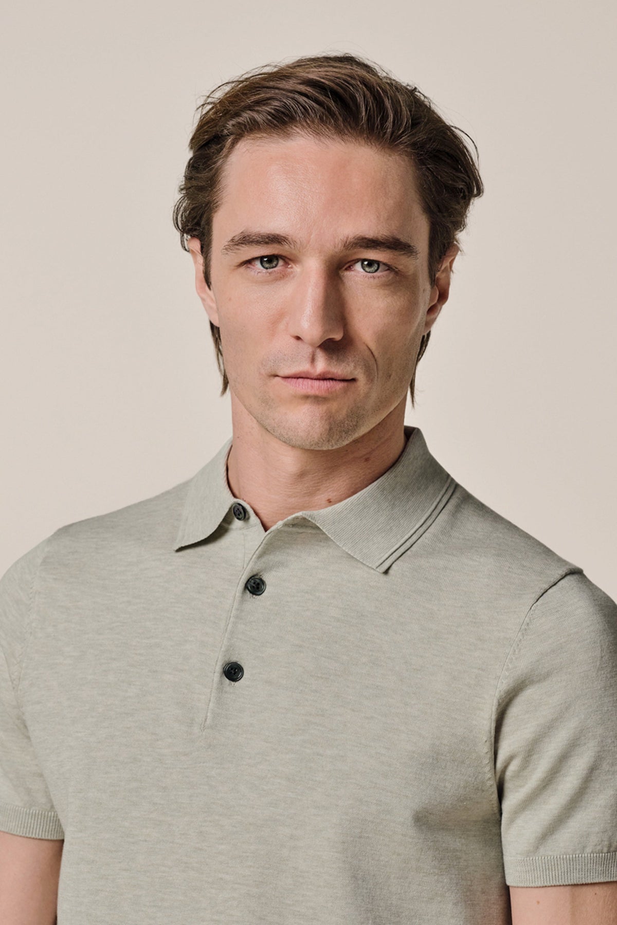 Lichtgroene Luxury Basic polo